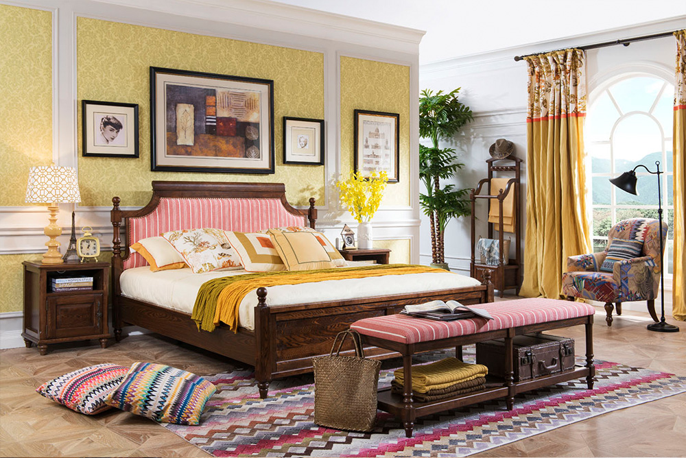 上海森盛美式家具舒美系列卧房A6009床