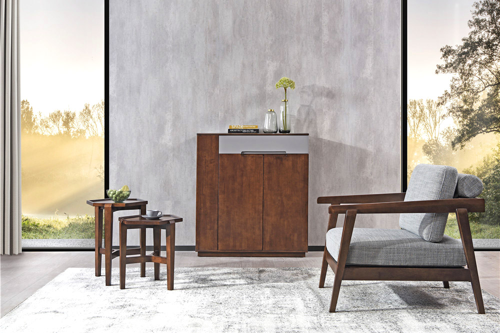 天津森盛极简意式风格木图系列客厅家具